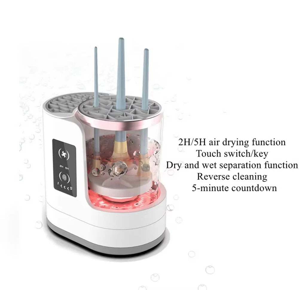 Electric Makeup Brush Cleaner & Dryer - USB Rechargeable Organizer