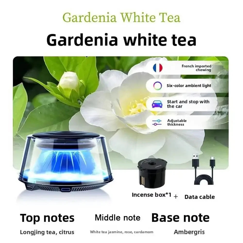 Snow Mountain Smart Car Fragrance Diffuser Rechargeable