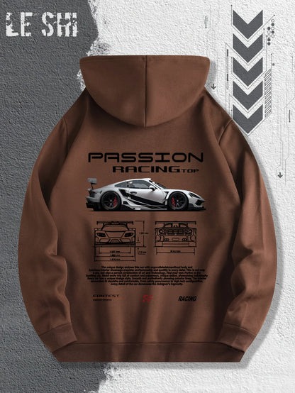 Men's Passionate Racing Graphic Hoodie