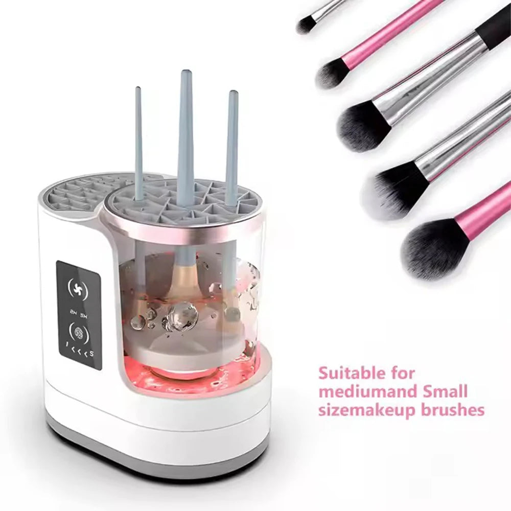 Electric Makeup Brush Cleaner & Dryer - USB Rechargeable Organizer