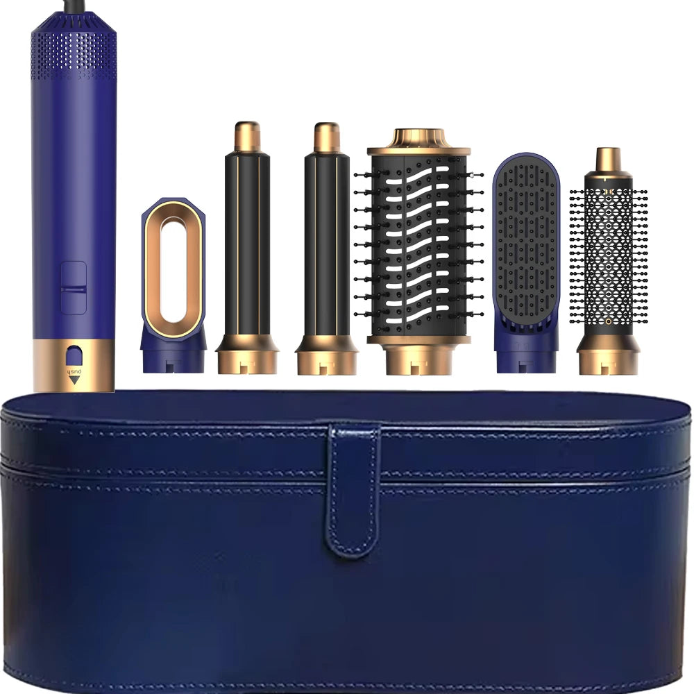 6-in-1 Hair Dryer Brush - Detachable Styling Tool