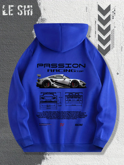 Men's Passionate Racing Graphic Hoodie
