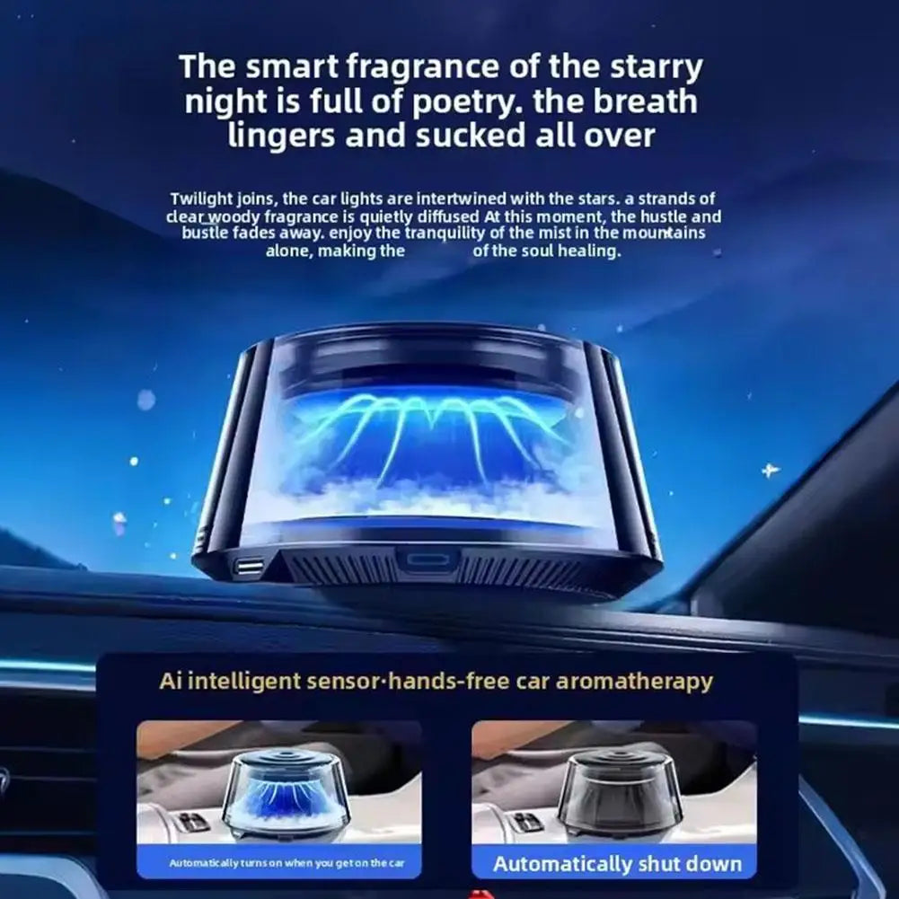 Snow Mountain Smart Car Fragrance Diffuser Rechargeable