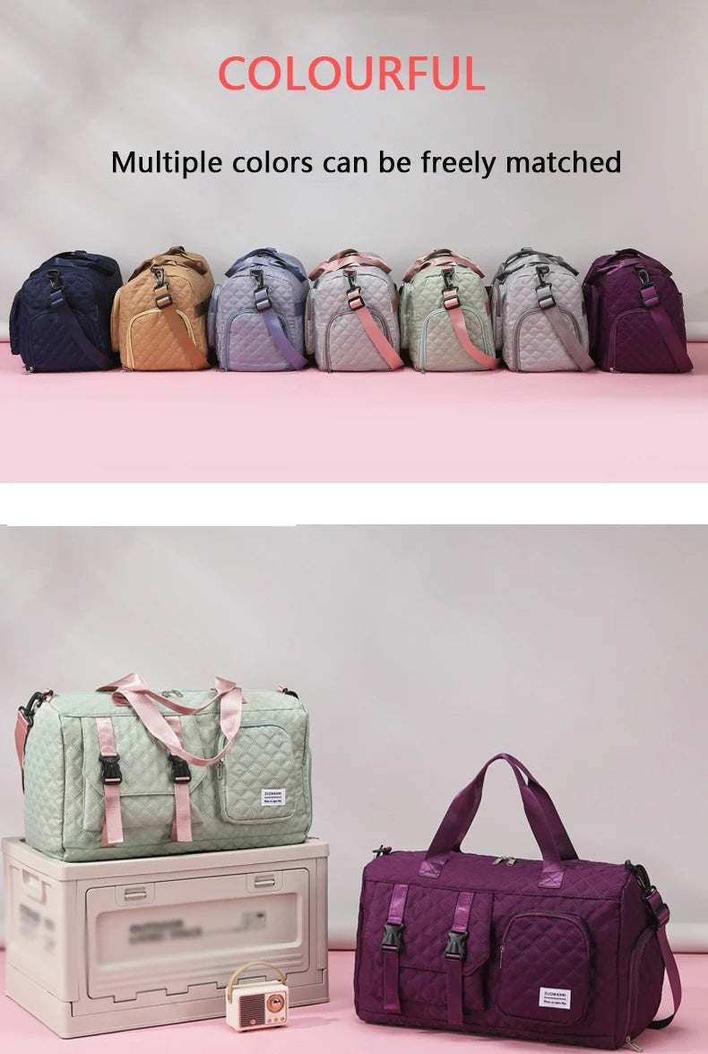 Argyle Nylon Duffle Bag