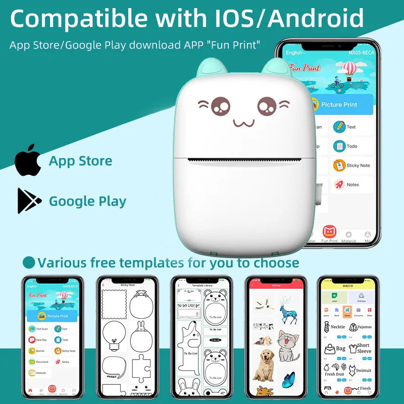 C9 mini HD printer portable sticker label Printer