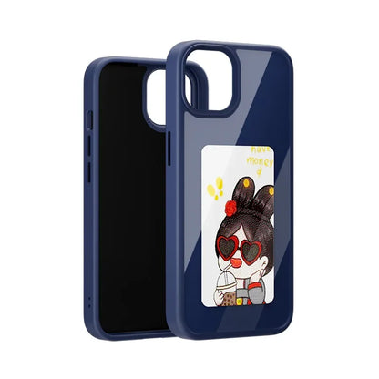 NFC E-Ink Display Phone Case - Custom Photo & Anime (iPhone 11-16)