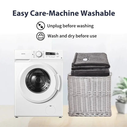 Electric Blanket - Heated Throw with Auto Shut-Off & Washable