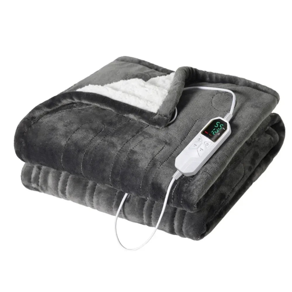 Electric Blanket - Heated Throw with Auto Shut-Off & Washable