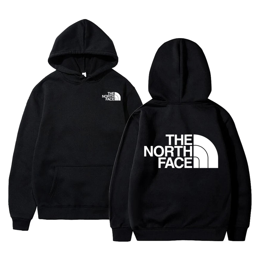 Outdoor Style Fleece Hoodie - Casual Pullover for Men & Women