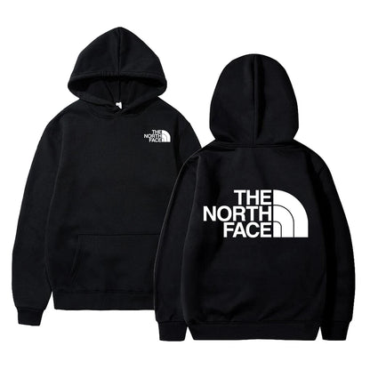 Outdoor Style Fleece Hoodie - Casual Pullover for Men & Women