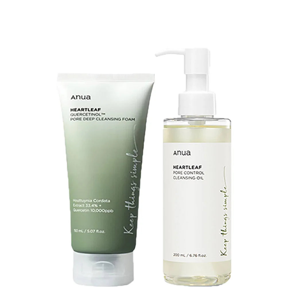 Anua Heartleaf 77% Skincare Set - Toner, Cleanser & Oil Control