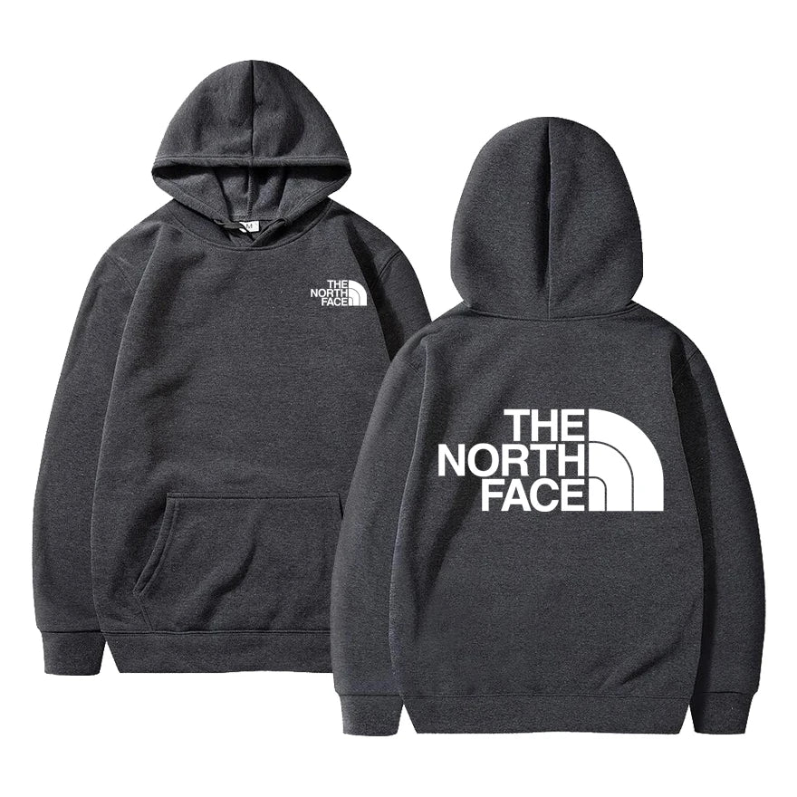 Outdoor Style Fleece Hoodie - Casual Pullover for Men & Women