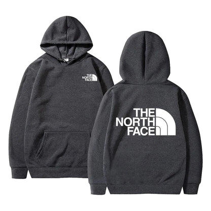 Outdoor Style Fleece Hoodie - Casual Pullover for Men & Women