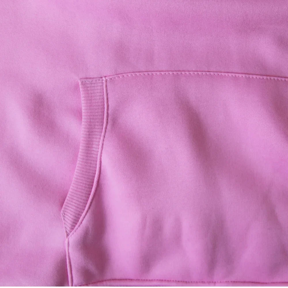 Smiling Face in Pink Hat Designed Pattern Men Women Hoodie