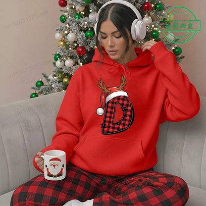 Christmas Hoodies - Festive Santa Print Sweatshirt