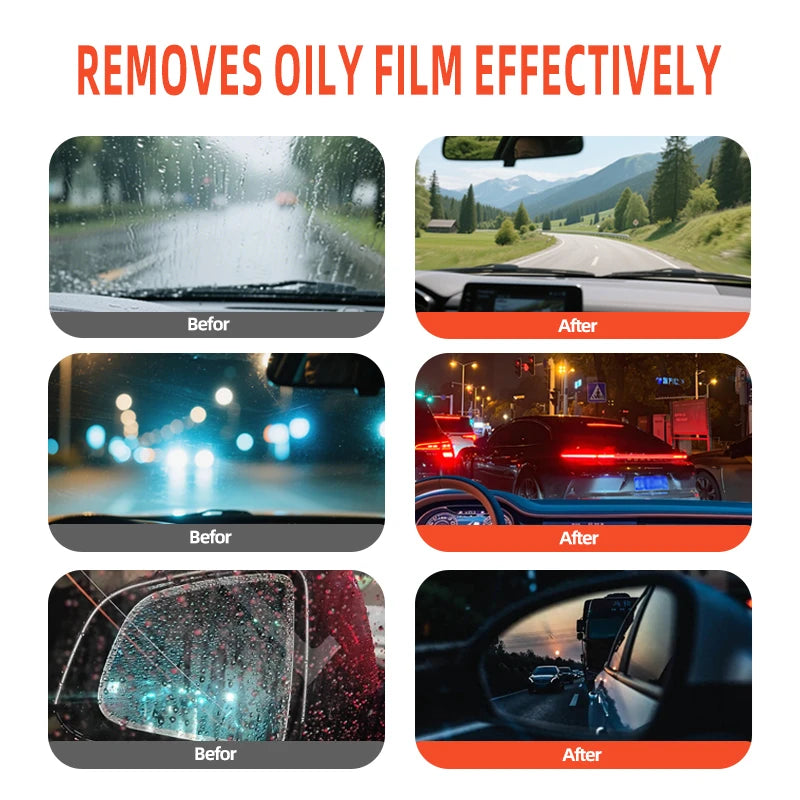 Glass Oil Film Cleaning Brush for Windshield
