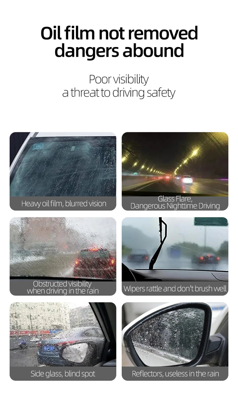 Glass Oil Film Cleaning Brush for Windshield