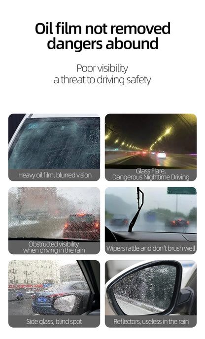 Glass Oil Film Cleaning Brush for Windshield