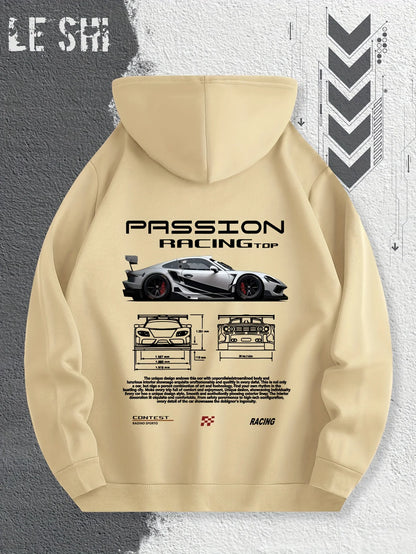Men's Passionate Racing Graphic Hoodie