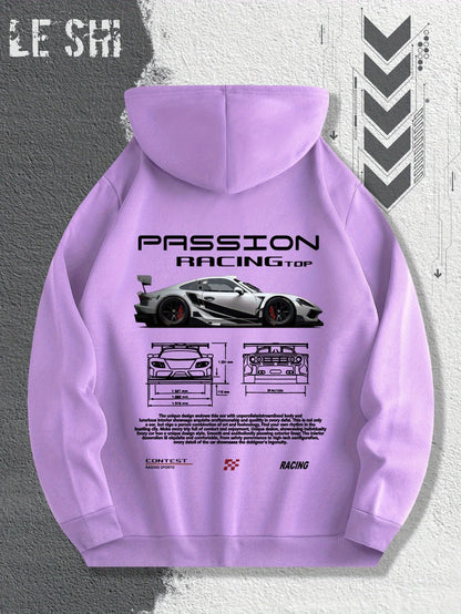 Men's Passionate Racing Graphic Hoodie