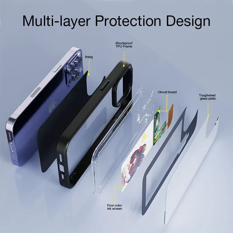 NFC E-Ink Display Phone Case - Custom Photo & Anime (iPhone 11-16)