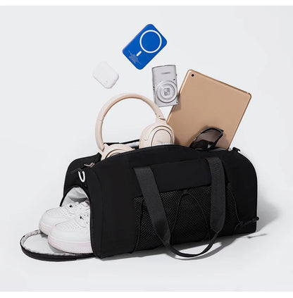 Premium Travel Gym Bag - Weekender Duffle with Wet/Dry Compartments