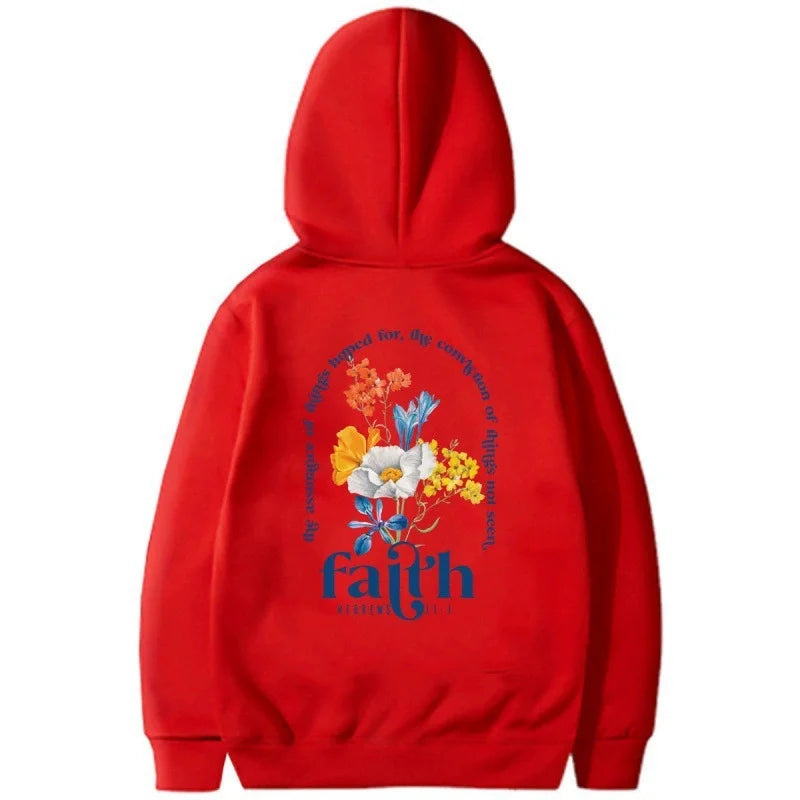 Women's Manga Flower Printed Hoodie