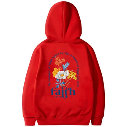 Women's Manga Flower Printed Hoodie