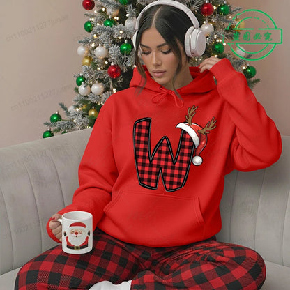 Christmas Hoodies - Festive Santa Print Sweatshirt