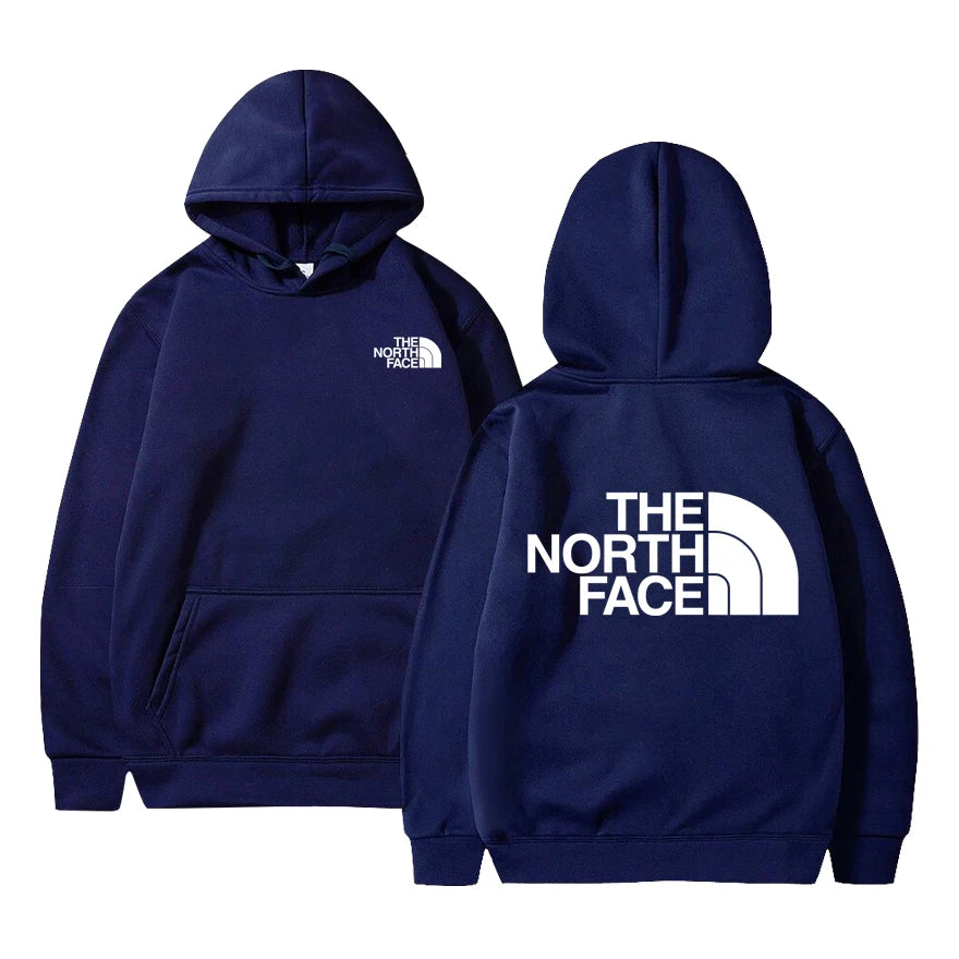 Outdoor Style Fleece Hoodie - Casual Pullover for Men & Women