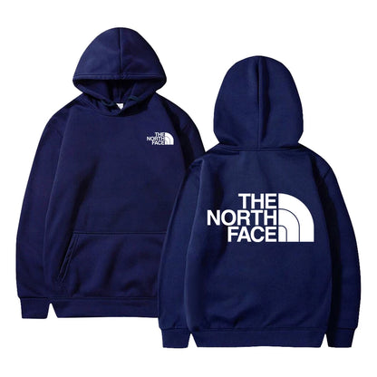 Outdoor Style Fleece Hoodie - Casual Pullover for Men & Women
