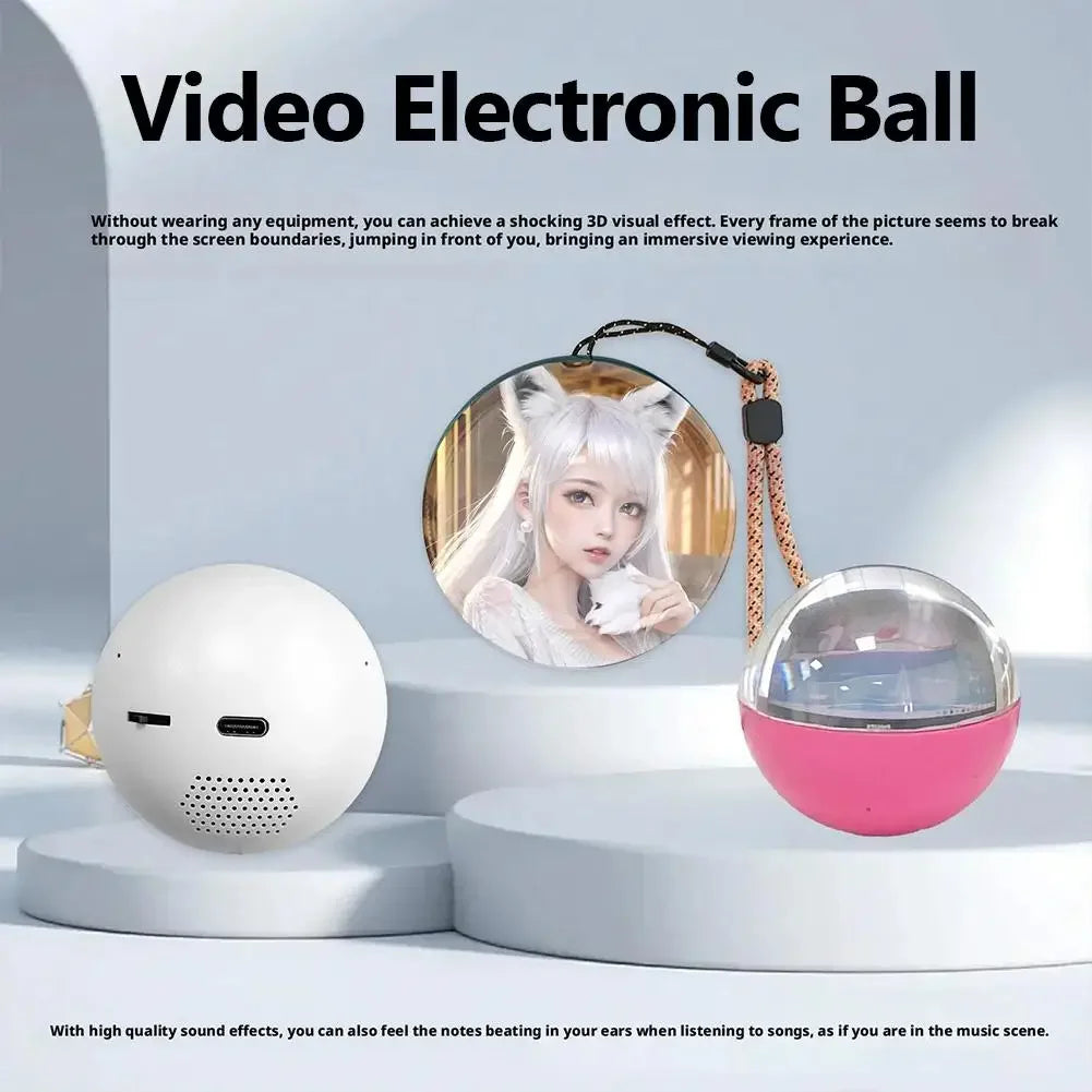 Video Crystal Memory Art Glass Ball