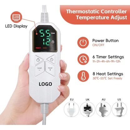 Electric Blanket - Heated Throw with Auto Shut-Off & Washable