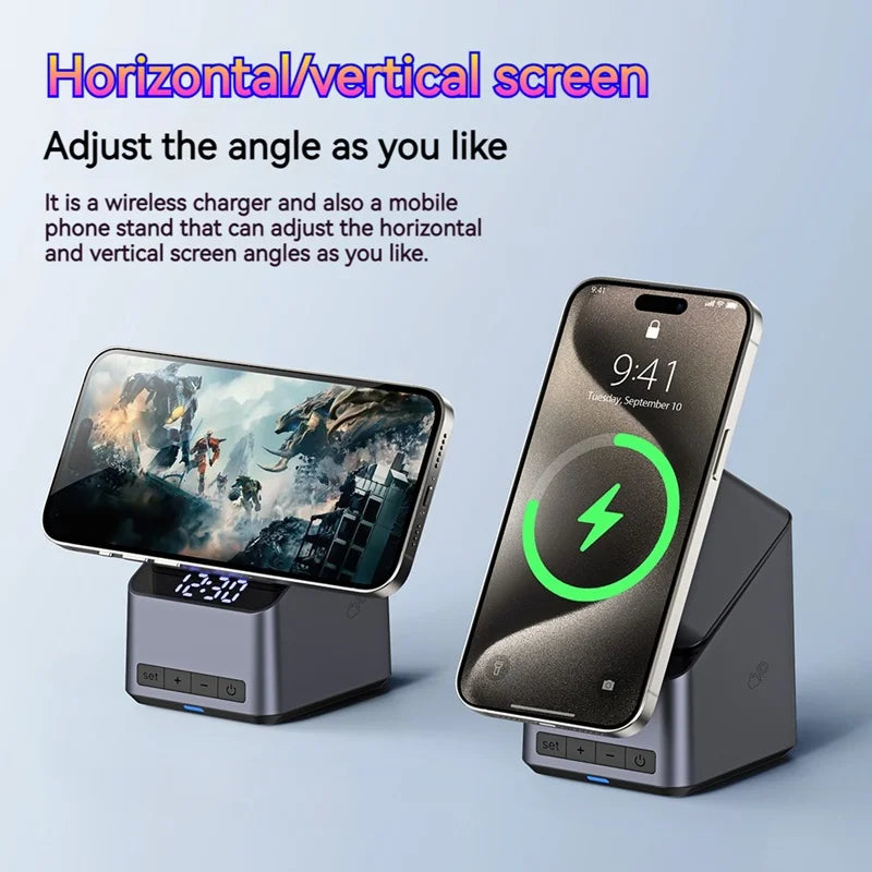 4in1 Electric Rotating Magnetic 15W Wireless Charger