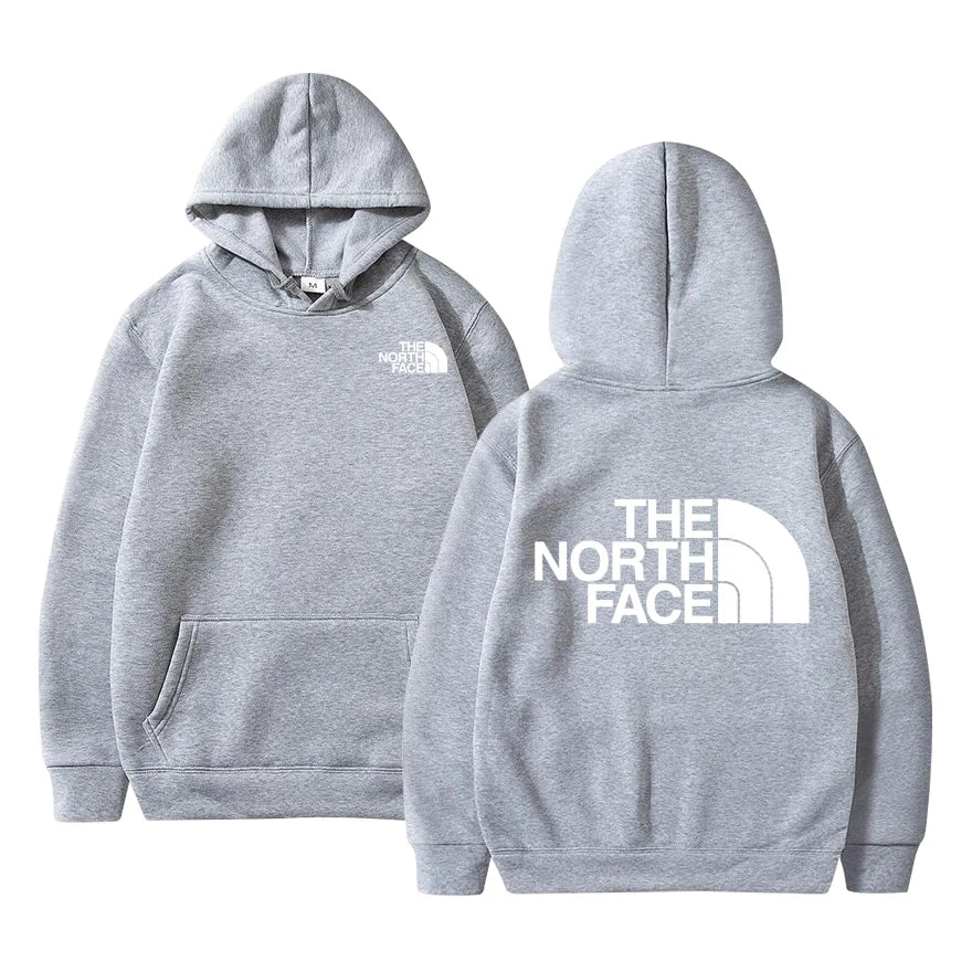 Outdoor Style Fleece Hoodie - Casual Pullover for Men & Women