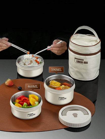 304 Stainless Steel Insulated with cover Thermal Lunch Box