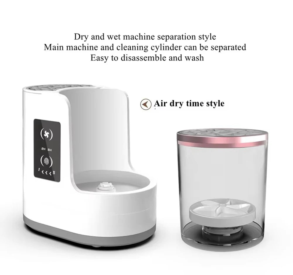 Electric Makeup Brush Cleaner & Dryer - USB Rechargeable Organizer