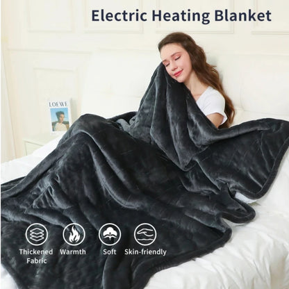 Electric Blanket - Heated Throw with Auto Shut-Off & Washable