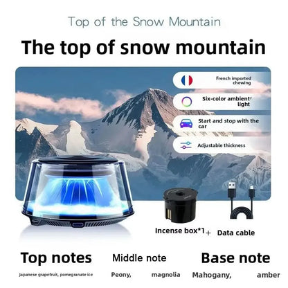 Snow Mountain Smart Car Fragrance Diffuser Rechargeable