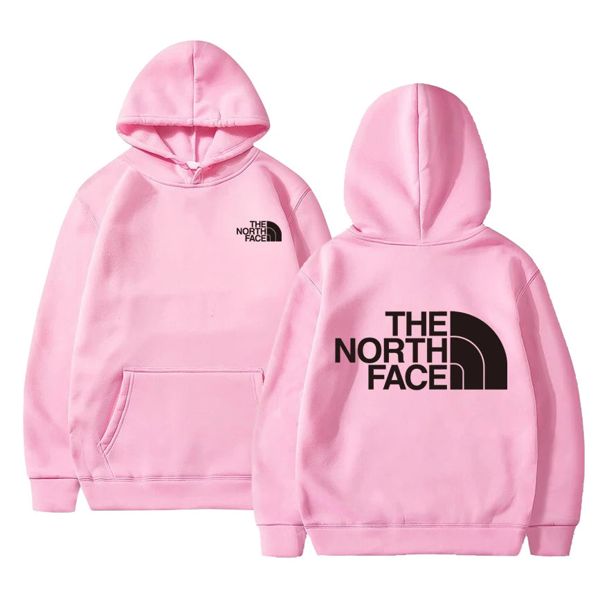 Outdoor Style Fleece Hoodie - Casual Pullover for Men & Women