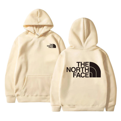 Outdoor Style Fleece Hoodie - Casual Pullover for Men & Women