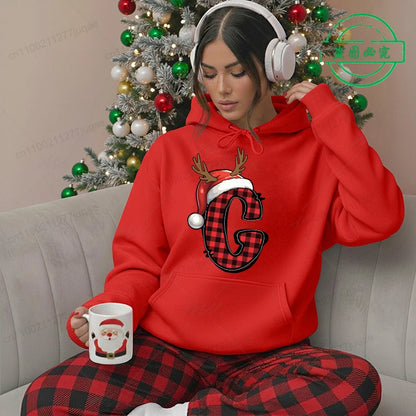 Christmas Hoodies - Festive Santa Print Sweatshirt