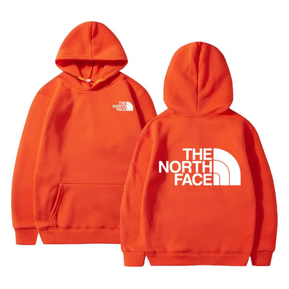 Outdoor Style Fleece Hoodie - Casual Pullover for Men & Women