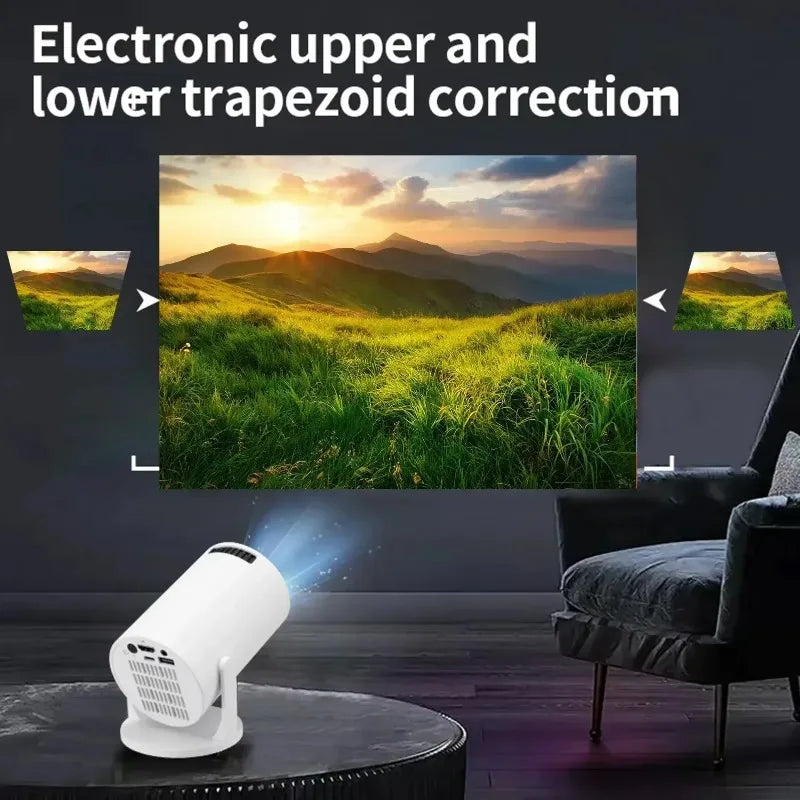 HY200 Portable HD Projector - 1080P WiFi Projector with Adjustable Stand