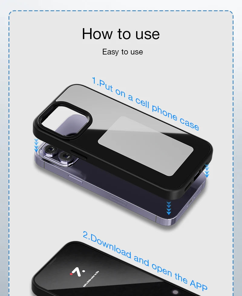 NFC E-Ink Display Phone Case - Custom Photo & Anime (iPhone 11-16)