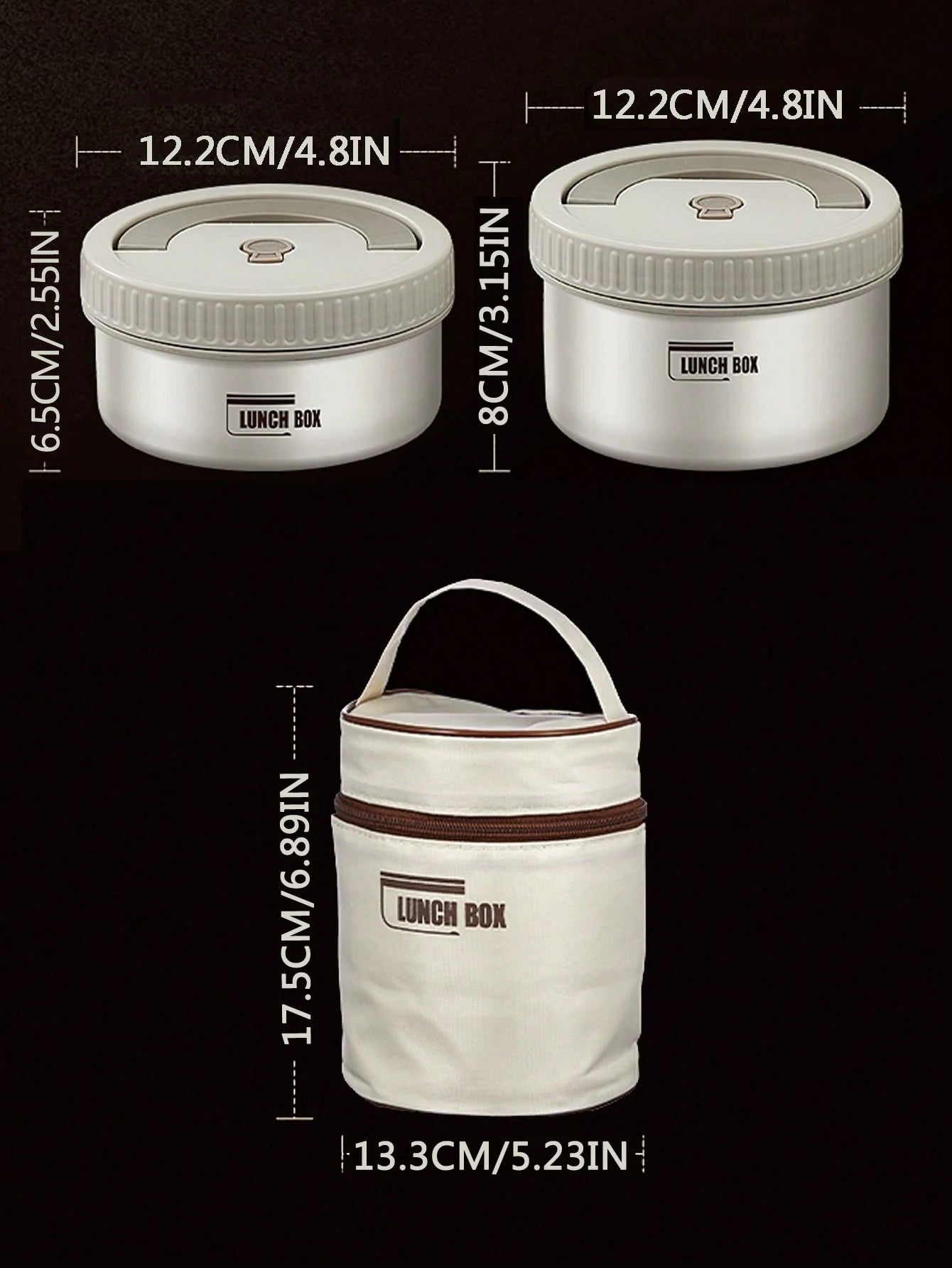 304 Stainless Steel Insulated with cover Thermal Lunch Box