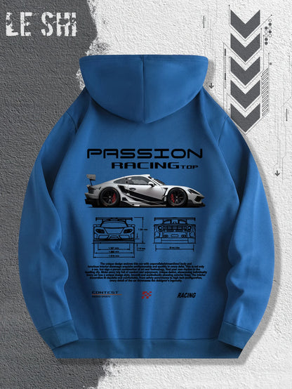 Men's Passionate Racing Graphic Hoodie
