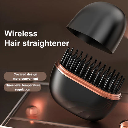 Mini Wireless Hair Straightener Comb