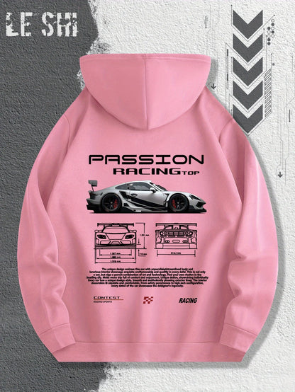 Men's Passionate Racing Graphic Hoodie