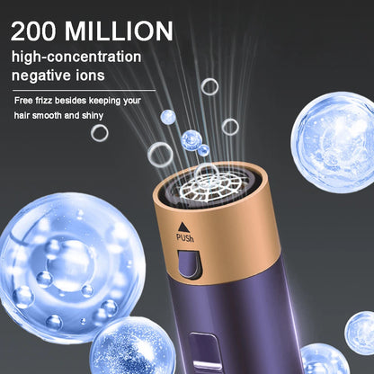 6-in-1 Hair Dryer Brush - Detachable Styling Tool